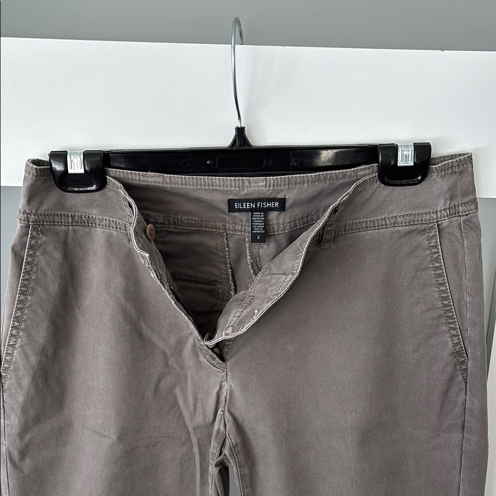 Eileen Fisher Chino Gray Pants size 2